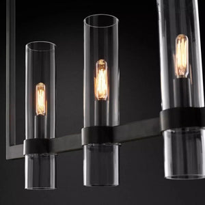 Ravella Blown Glass Linear Chandelier 59"
