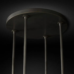 Ravella Blown Glass Round Chandelier 36"