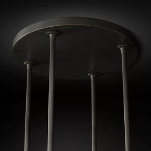 Ravella Blown Glass Round Chandelier 48"