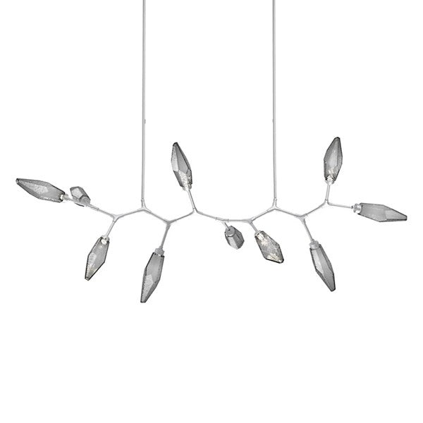 Rock Crystal Modern Branch LED Linear Chandelier