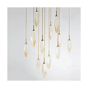 Rock Crystal Square Chandelier