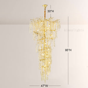 Shiro Noda Crystal Tree Branch Chandelier 95