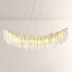 Shiro Noda Crystal Tree Branch Linear Chandelier 72