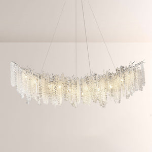 Shiro Noda Crystal Tree Branch Linear Chandelier 72