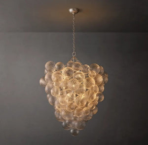 Talia Grape Glass Ball Chandelier