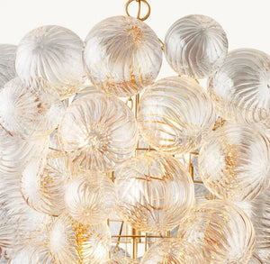 Talia Grape Glass Ball Chandelier
