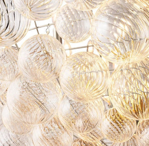 Talia Grape Glass Ball Chandelier