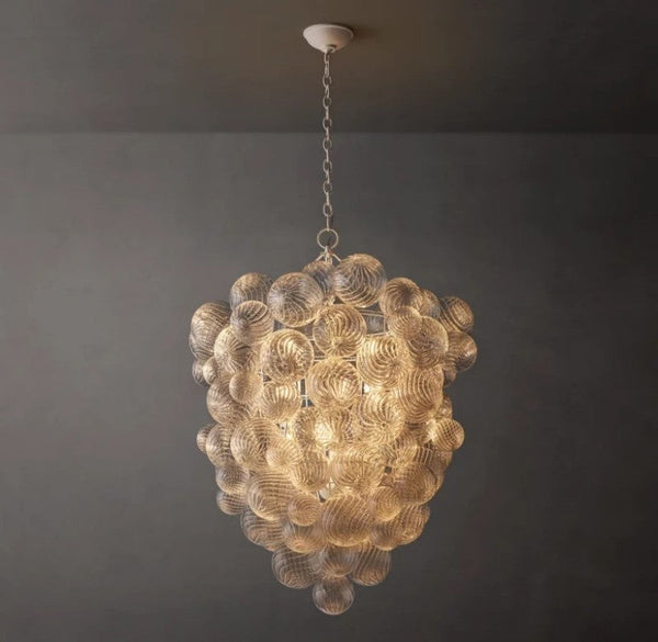 Talia Grape Glass Ball Chandelier