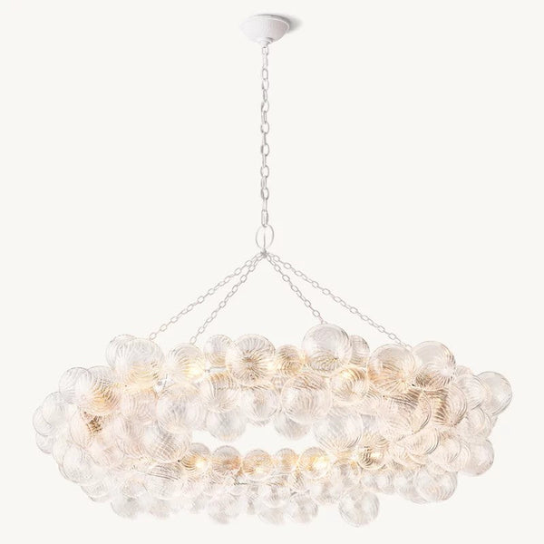 Talia Ring Glass Ball Chandelier 54"