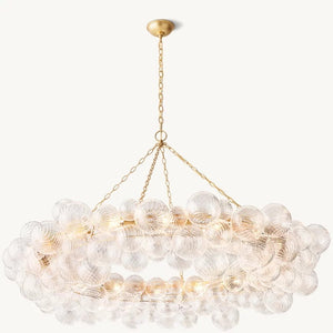 Talia Ring Glass Ball Chandelier 63"