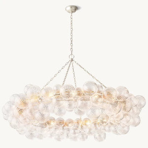 Talia Ring Glass Ball Chandelier 63"