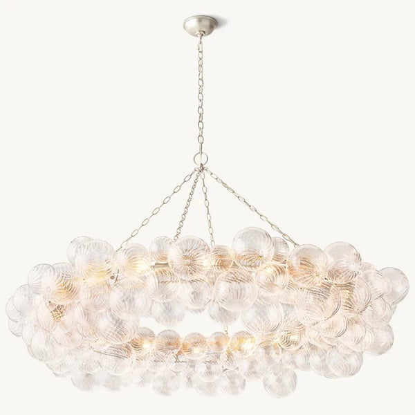 Talia Ring Glass Ball Chandelier 63"