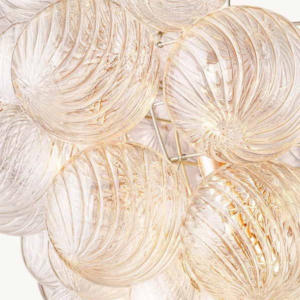 Talia Round Glass Ball Chandelier 38"