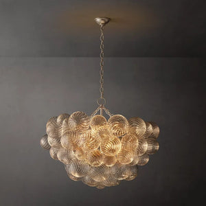 Talia Round Glass Ball Chandelier 33"