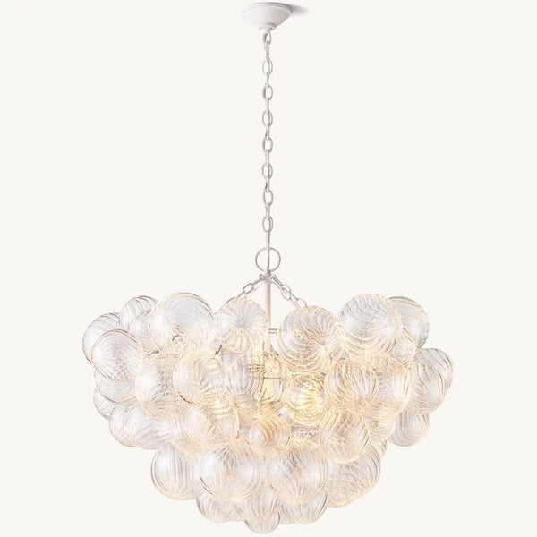 Talia Round Glass Ball Chandelier 33"
