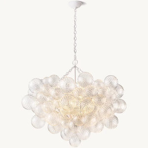 Talia Round Glass Ball Chandelier 38"
