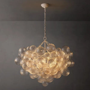 Talia Round Glass Ball Chandelier 38"