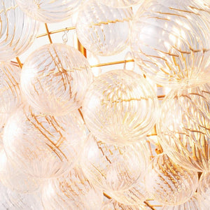 Talia Round Glass Ball Chandelier 56"