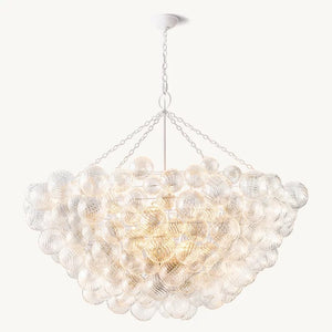Talia Round Glass Ball Chandelier 56"