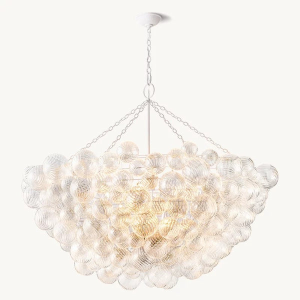 Talia Round Glass Ball Chandelier 56"