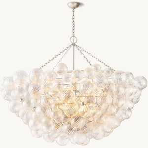 Talia Round Glass Ball Chandelier 66"