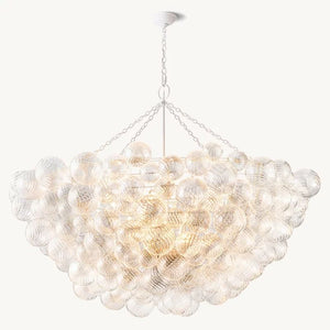 Talia Round Glass Ball Chandelier 66"