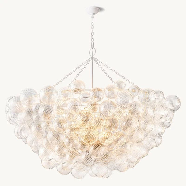 Talia Round Glass Ball Chandelier 66"