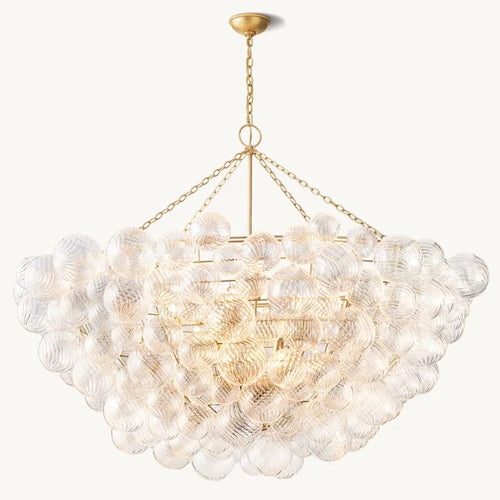 Talia Round Glass Ball Chandelier 66"