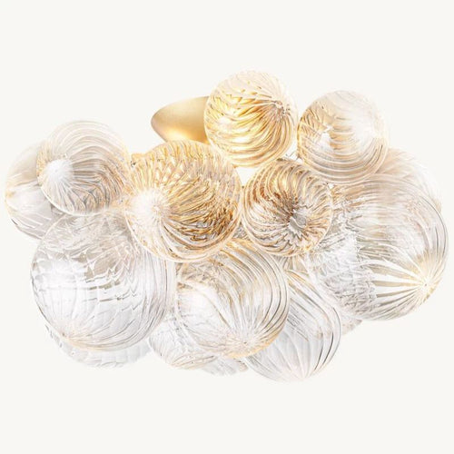 Talia Round Glass Ball Flushmount 20"