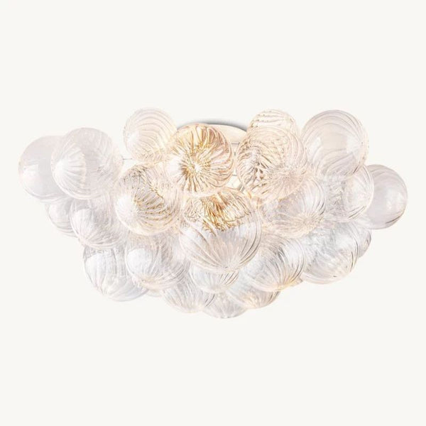 Talia Round Glass Ball Flushmount 25"