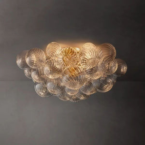 Talia Round Glass Ball Flushmount 25"