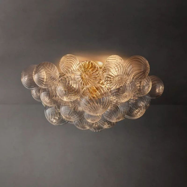 Talia Round Glass Ball Flushmount 25"