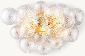 Talia Round Glass Ball Sconces 27"