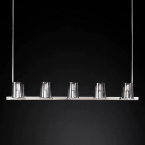 Pauille Glass Linear Chandelier 49"
