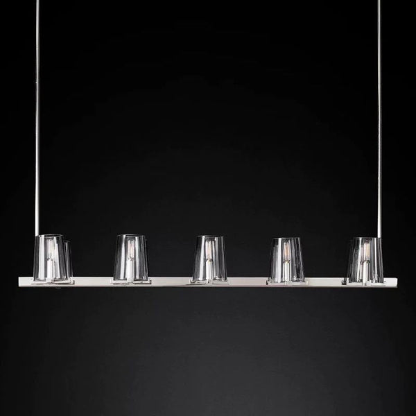 Pauille Glass Linear Chandelier 60"