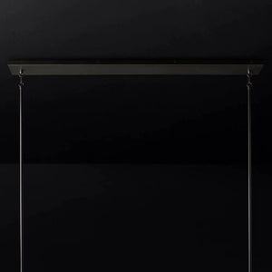 Pauille Glass Linear Chandelier 49"