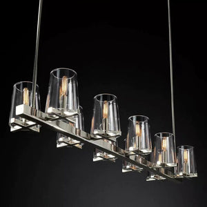 Pauille Glass Linear Chandelier 60"