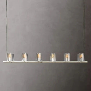 Pauille Glass Linear Chandelier 60"