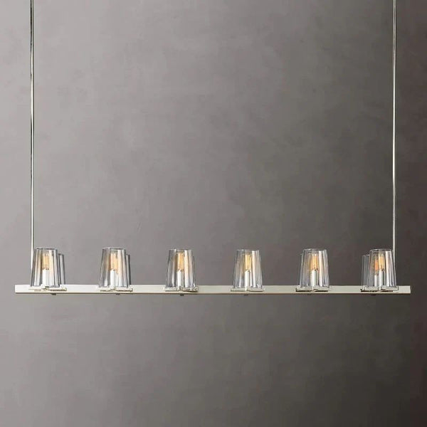 Pauille Glass Linear Chandelier 60"