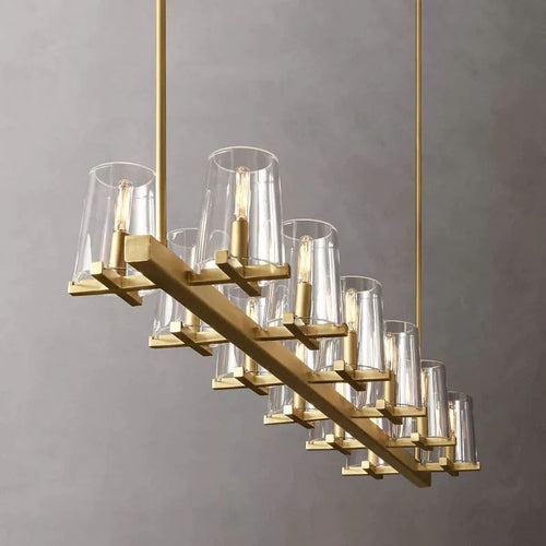Pauille Glass Linear Chandelier 60"