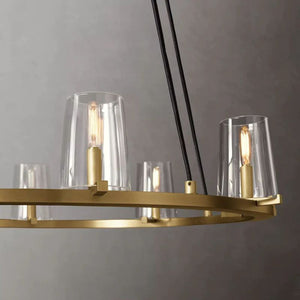 Pauille Glass Round Chandelier 36"