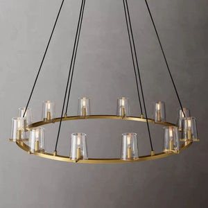 Pauille Glass Round Chandelier 48"