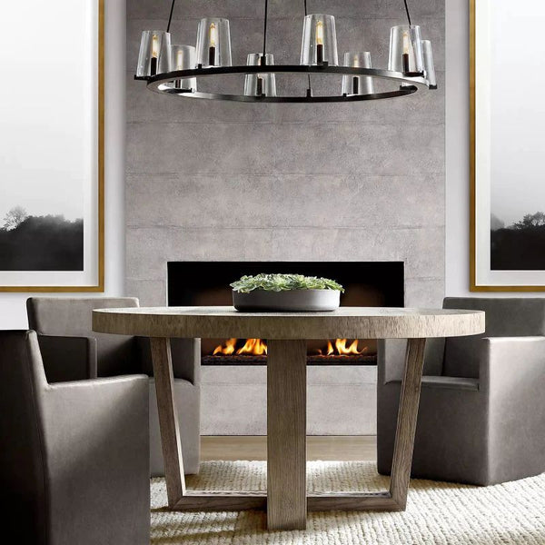 Pauille Glass Round Chandelier 60"