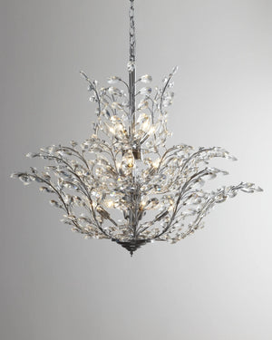 Upside Down 18-Light Crystal Chandelier