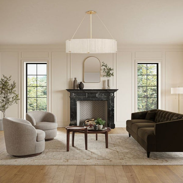 Willamette Round Crystal Chandelier  48"