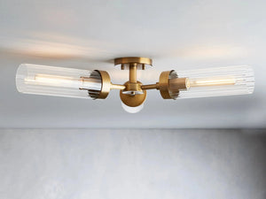 Andreas 3-Light Glass Flushmount