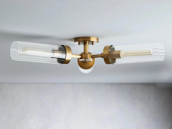 Andreas 3-Light Glass Flushmount