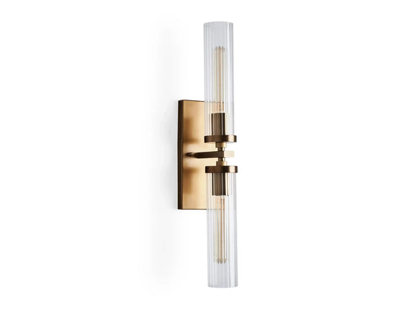 Andreas 2-Light Glass Wall Sconce
