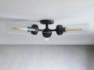 Andreas 3-Light Glass Flushmount
