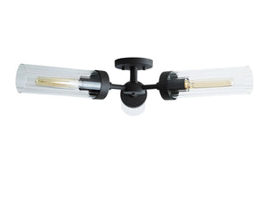 Andreas 3-Light Glass Flushmount
